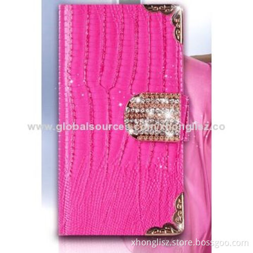 New Style Diamond Premium PU Leather Cases for iPhone 6, Many Colors for Choices